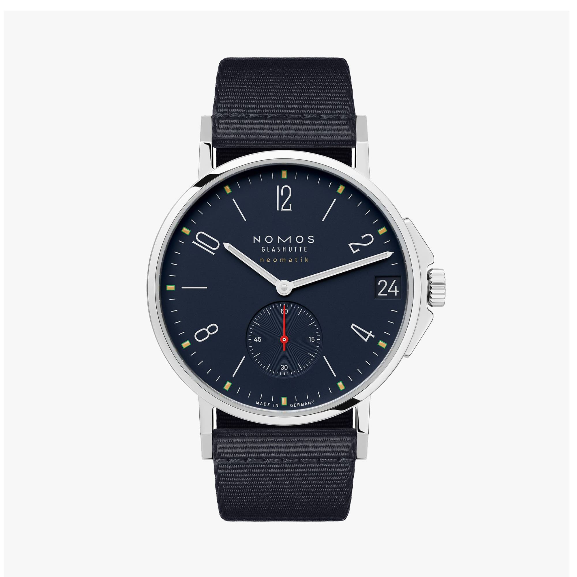 Ahoi neomatik 38 Datum Atlantik von NOMOS Glashütte bei Juwelier Fridrich in München