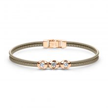 Roségold Colortaire Armband in Taupe mit Diamanten von Schaffrath bei Juwelier Fridrich in München