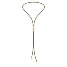 Roségold Colortaire Collier in Taupe mit Diamanten von Schaffrath bei Juwelier Fridrich in München