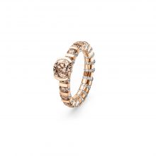 Paradoxal Roségold Ring  mit weißen und braunen Diamanten von Schaffrath bei Juwelier Fridrich in München