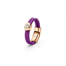 Weißgold Colortaire Ring in Purple Deep mit Diamanten von Schaffrath bei Juwelier Fridrich in München
