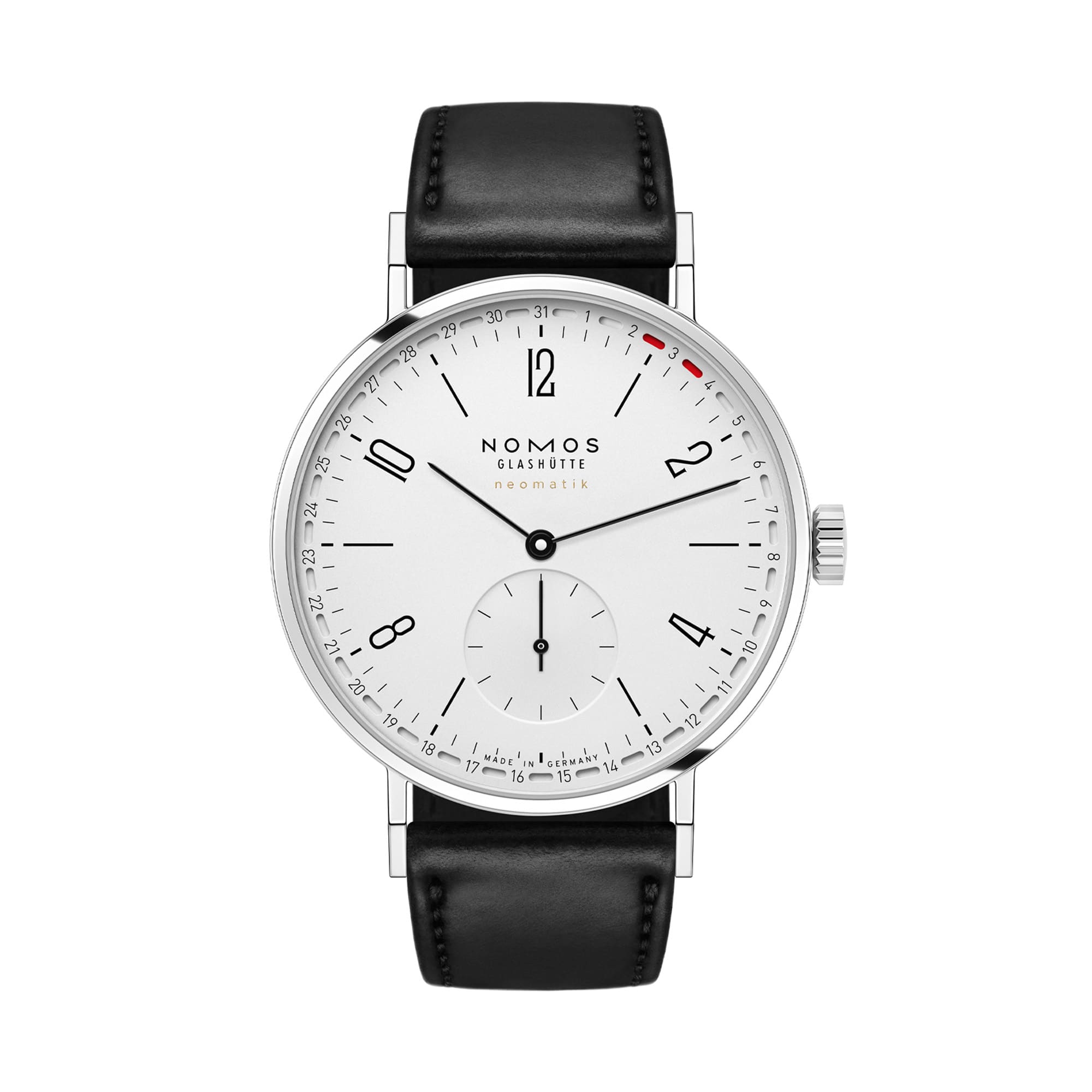 Tangente Neomatik 38 Update - Edelstahlboden von NOMOS Glashütte bei Juwelier Fridrich in München