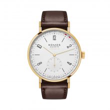 Tangente Gold Neomatik 38 Update Doré von NOMOS Glashütte bei Juwelier Fridrich in München
