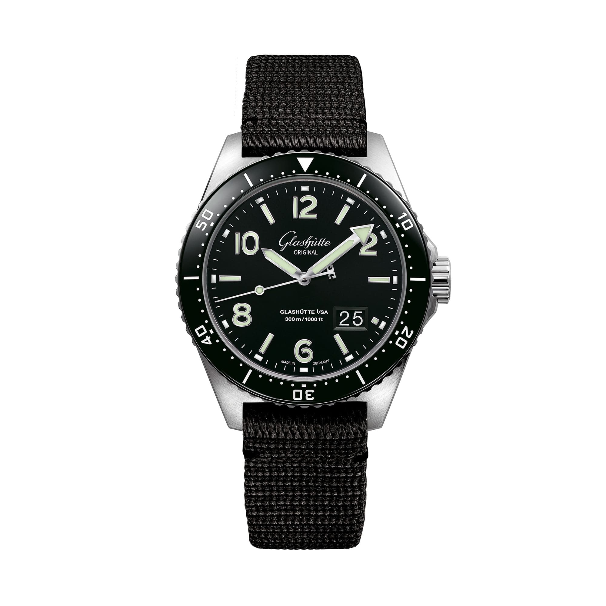 SeaQ Panoramadatum von Glashütte Original bei Juwelier Fridrich in München